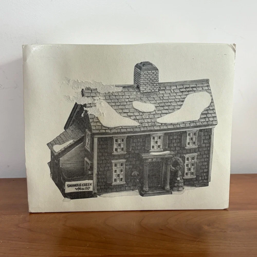 Dept 56 New England Village Shingle Creek House 5946-3‎ Porcelain Christmas 1990